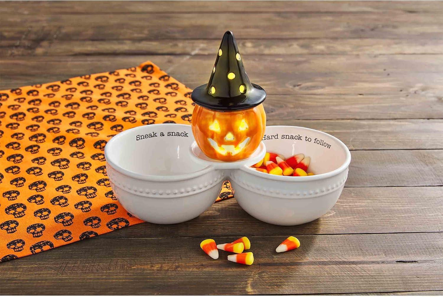 imageMud Pie Circa Double Dip Bowl White 4 12quot x 2 12quot Base for Interchangable Inserts