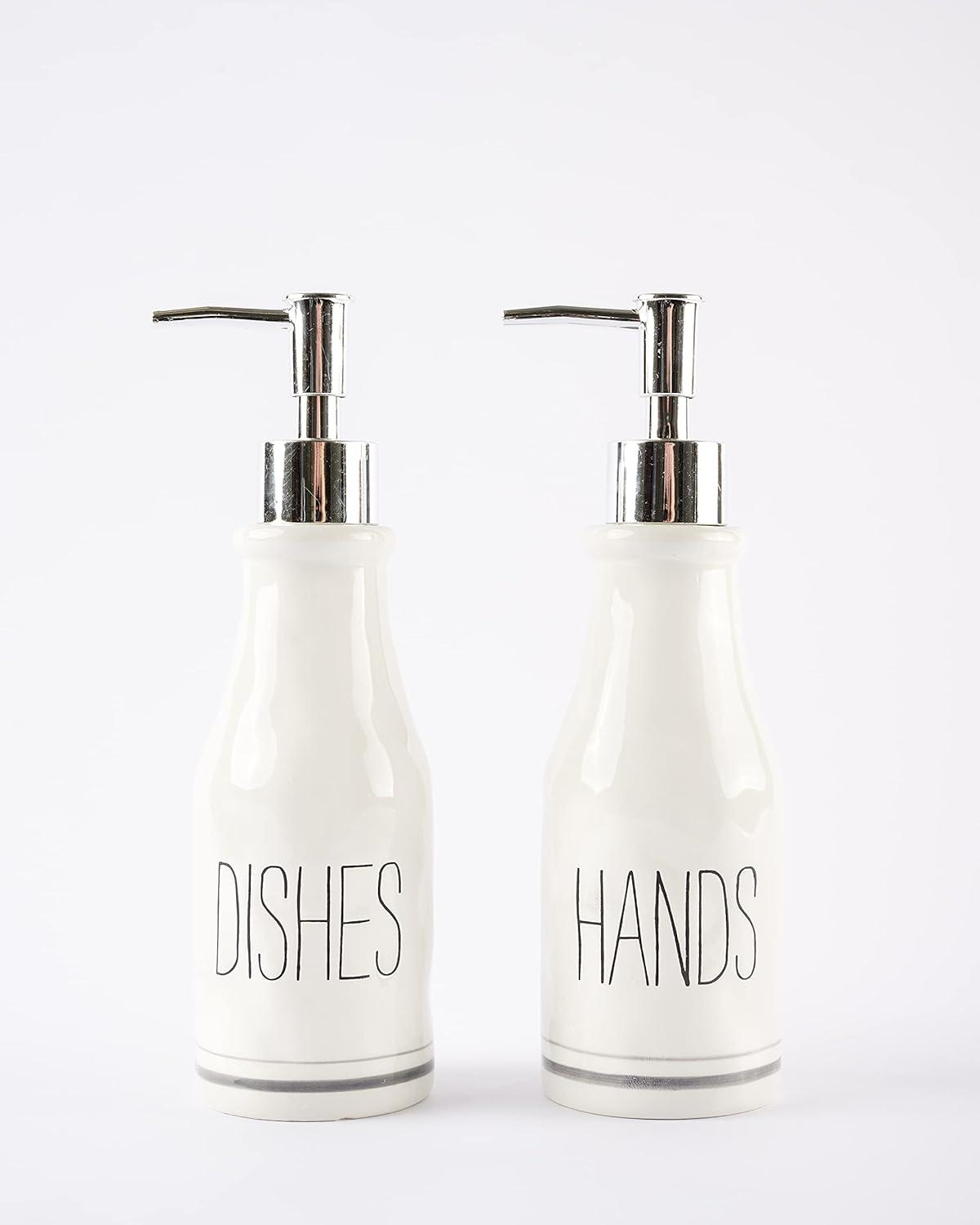 imageMud Pie Farmhouse Boxed Hands and Dishes Soap Pump SetHands and Dishes