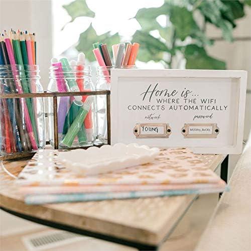 imageMud Pie Home WiFi Plaque 8quot x 5quot White