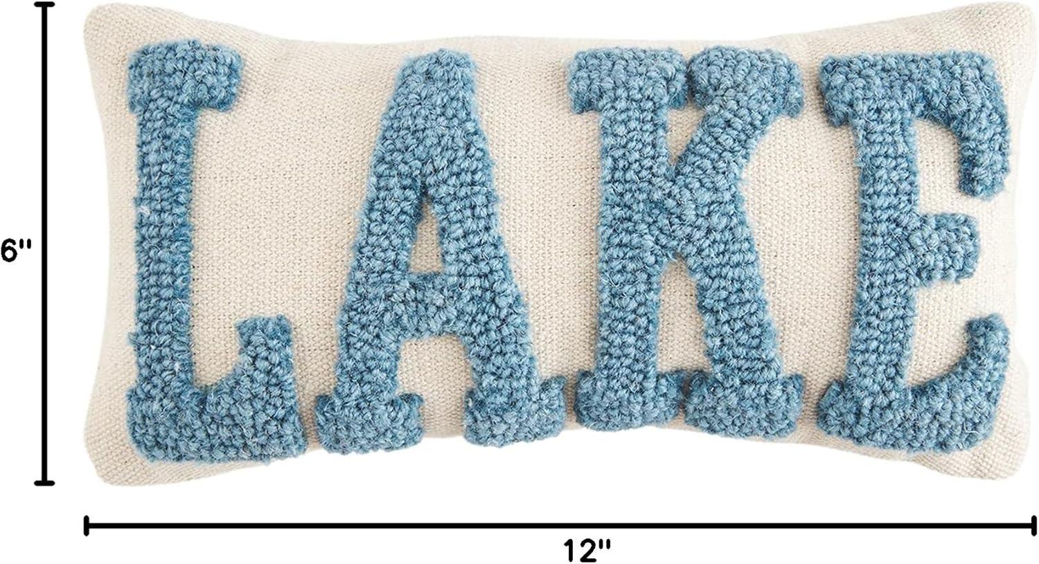 imageMud Pie Lake Mini Hook Pillow 1 Count Pack of 1Lake