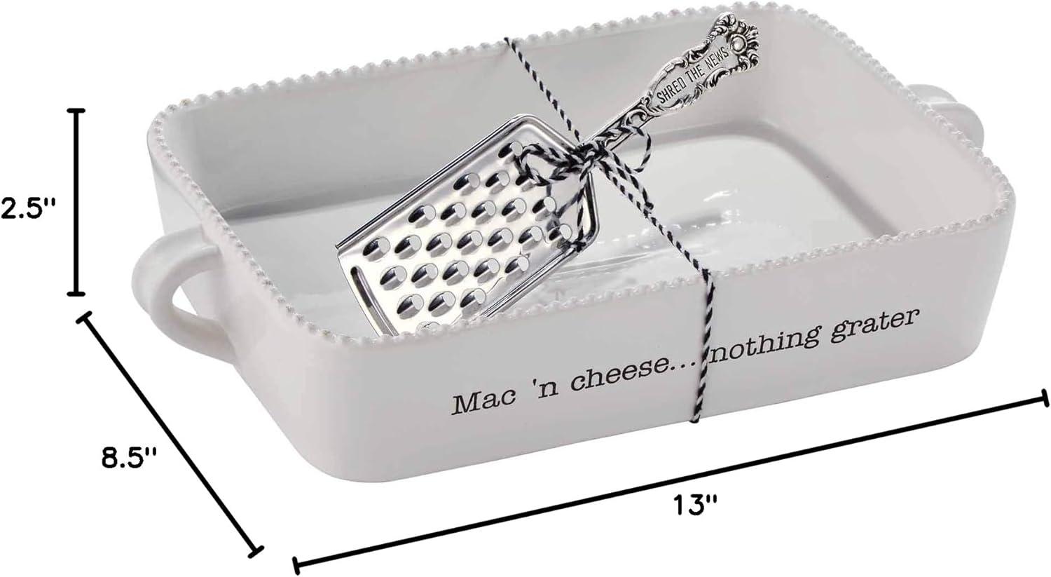 imageMud Pie Macaroni and Cheese Baker and Cheese Grater Serving Set