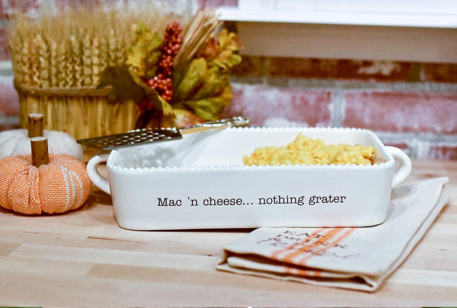 imageMud Pie Macaroni and Cheese Baker and Cheese Grater Serving Set