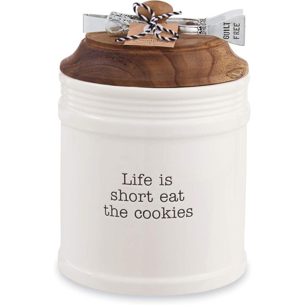 imageMud Pie Circa Cookie Jars Life is ShortLife is Short
