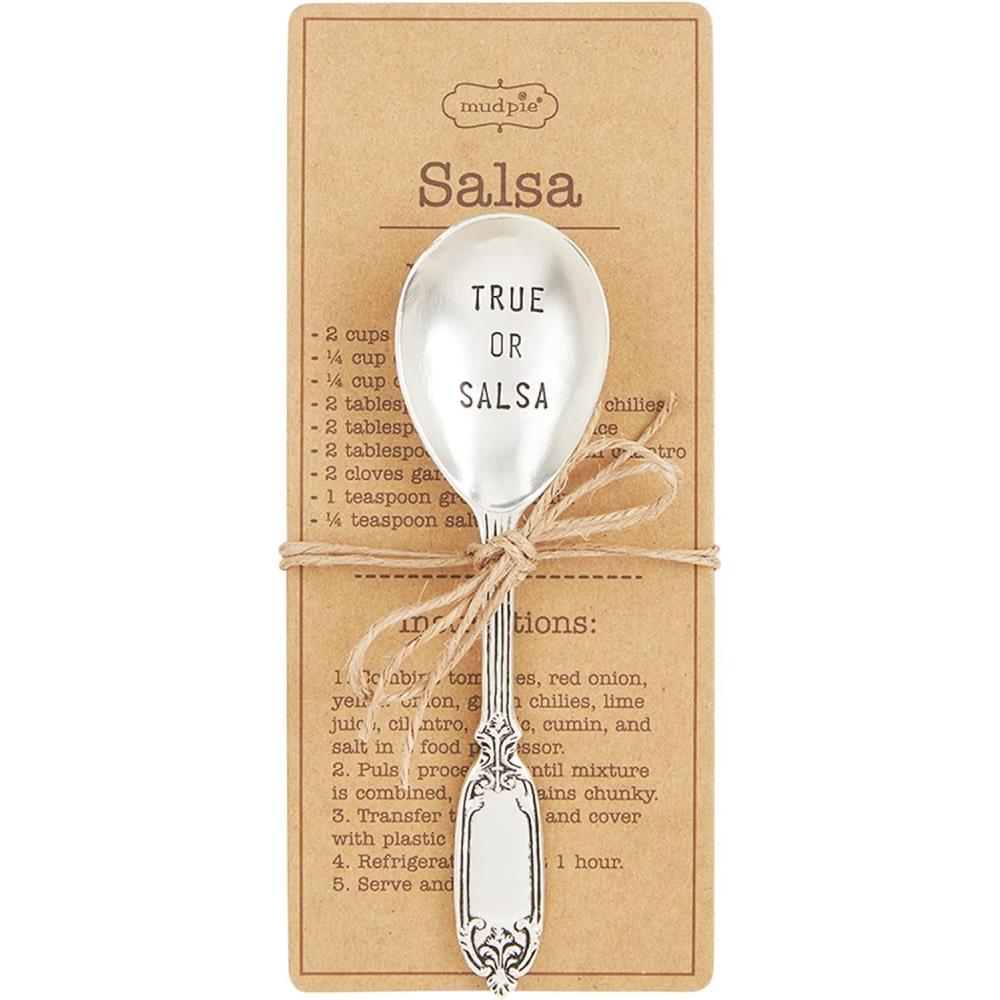 imageMud Pie Fiesta Recipe Spoon Set 35quot QuesoSalsa