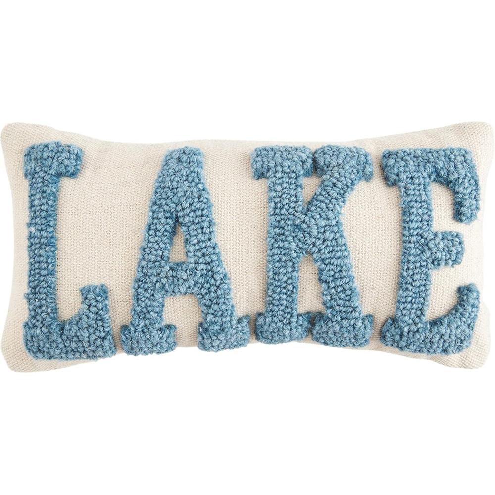 imageMud Pie Lake Mini Hook Pillow 1 Count Pack of 1Lake