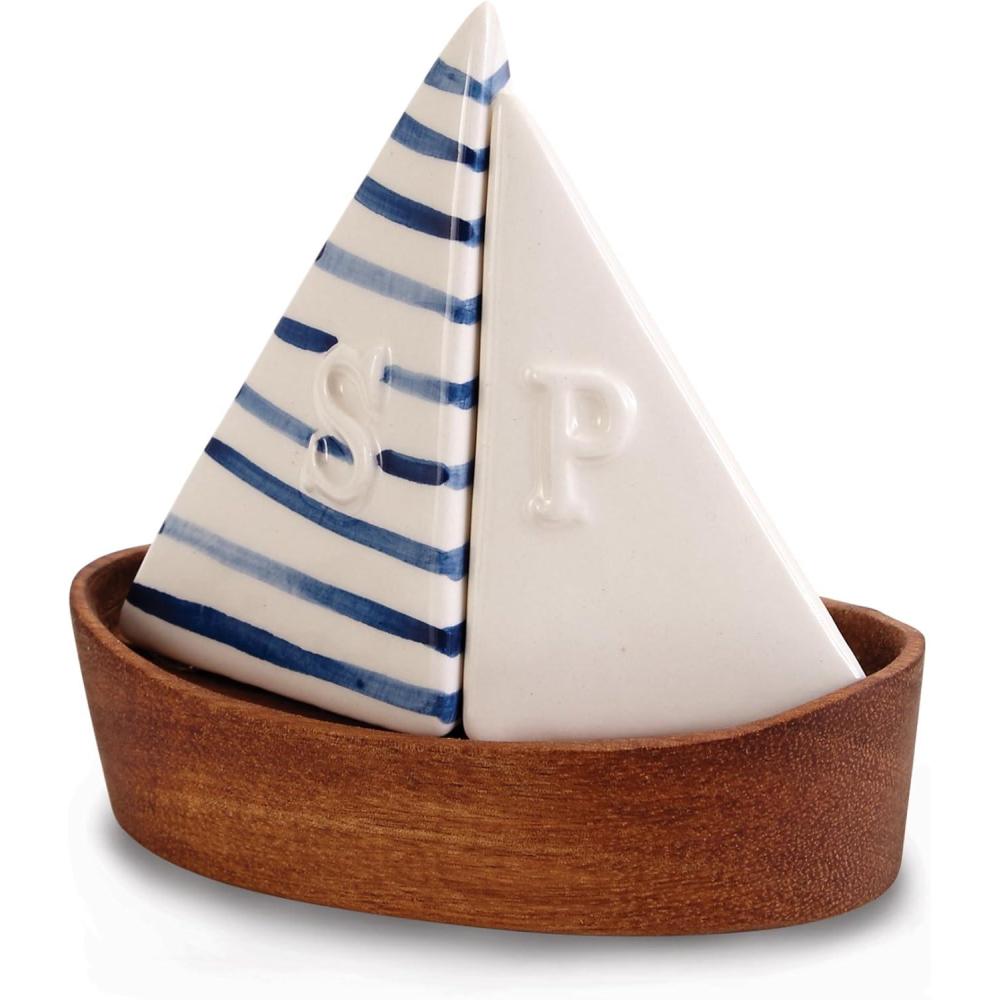 imageMud Pie Sailboat Salt and Pepper Shaker