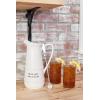 Mud Pie Ceramic Iced Tea Pitcher and Spoon Set