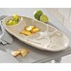 Mud Pie Chip and Dip Starfish Platter, White, Medium(Sand)