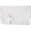 Mud Pie Chip and Dip Starfish Platter, White, Medium(Starfish)