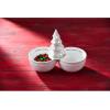 Mud Pie Circa Double Dip Bowl, White, 4 1/2″ x 2 1/2″ | Base for Interchangable Inserts