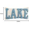 Mud Pie Lake Mini Hook Pillow, 1 Count (Pack of 1)(Lake)
