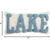 Mud Pie Lake Mini Hook Pillow, 1 Count (Pack of 1)(Lake)