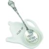 Mud Pie Caffeine Coffee Spoon Rest, White(Decaf)