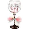 Mud Pie Fabulous at 50 Wine Glass(16 Ounces)