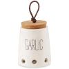 Mud Pie Garlic Keepers (White with Cork Top)