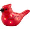 Mud Pie Light Up Cardinal Sitter; 2 3/4″ x 3″