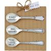 Mud Pie, Silver Circa Salsa Spoon Set 6″ Length