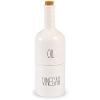 Stacked Oil and Vinegar Decanter Set, White