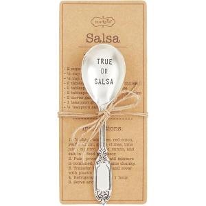 Mud Pie Fiesta Recipe Spoon Set, 3.5″, Queso(Salsa)