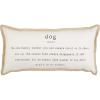 Mud Pie Dog Jute Pillow, 22″ x 11″, Definition(Definition)