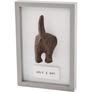 Mud Pie Dog Tail Hook, 8″ x 5 1/2″(Walk And Wag)