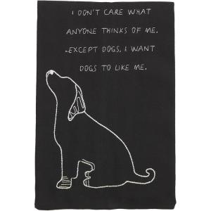 Mud Pie Embroidered Dog Towel, I’m Only Talking, 26″ x 16.5″(Don’t Care)
