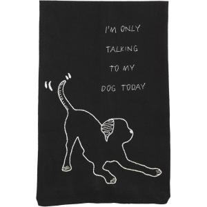 Mud Pie Embroidered Dog Towel, I’m Only Talking, 26″ x 16.5″(I’m Only Talking)