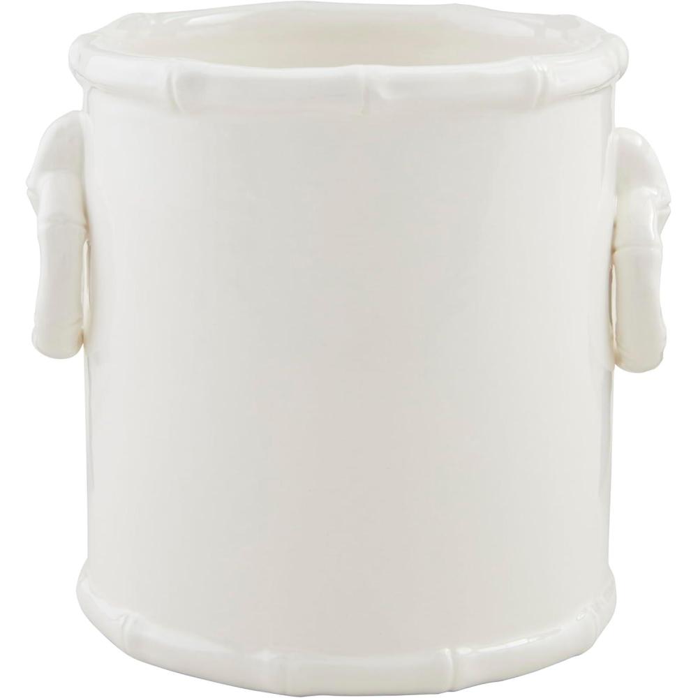 imageMud Pie Bamboo Handle Utensil Holder 6quot x 5 12quot Dia