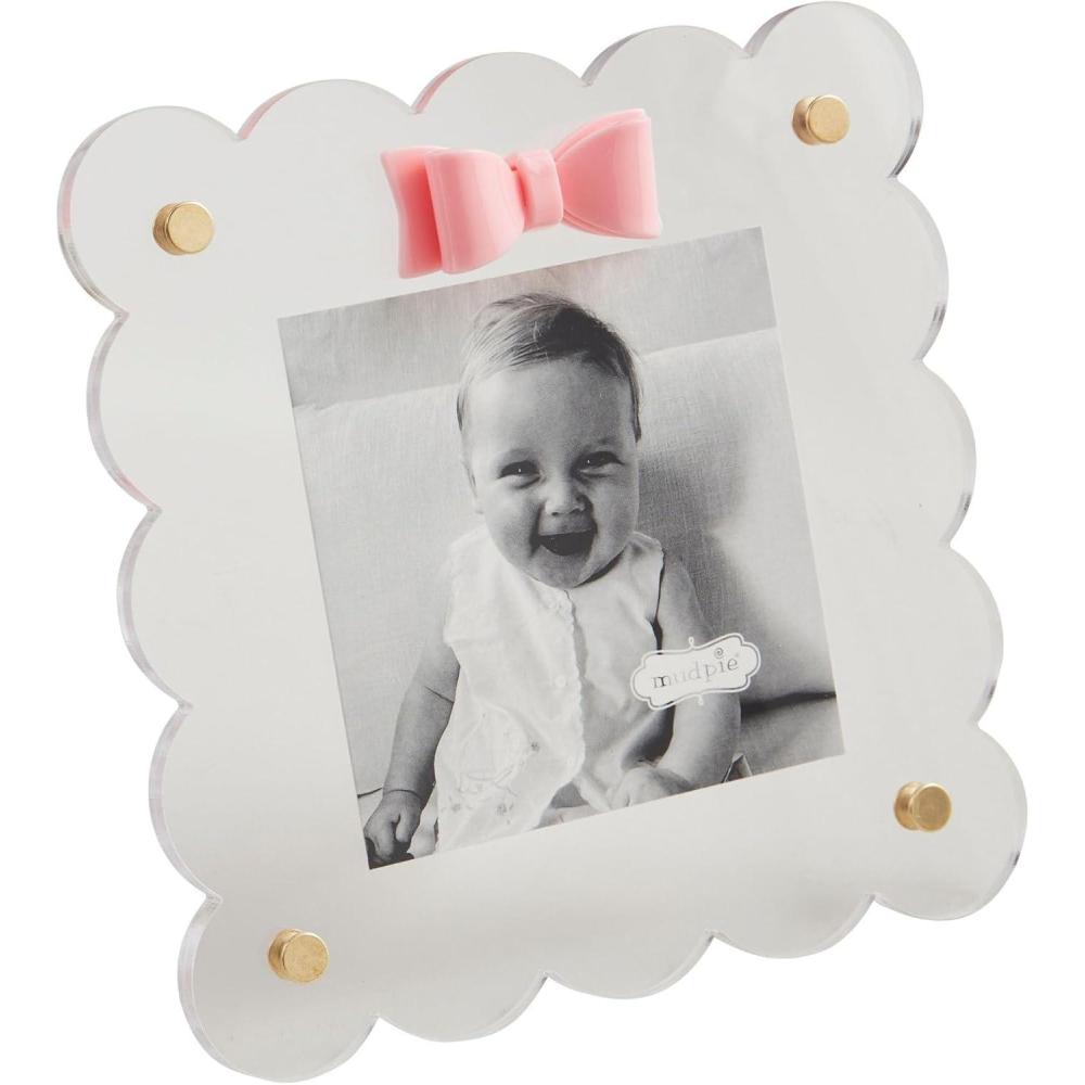 imageMud Pie Square Acrylic Bow Frame 7quot x 7quot