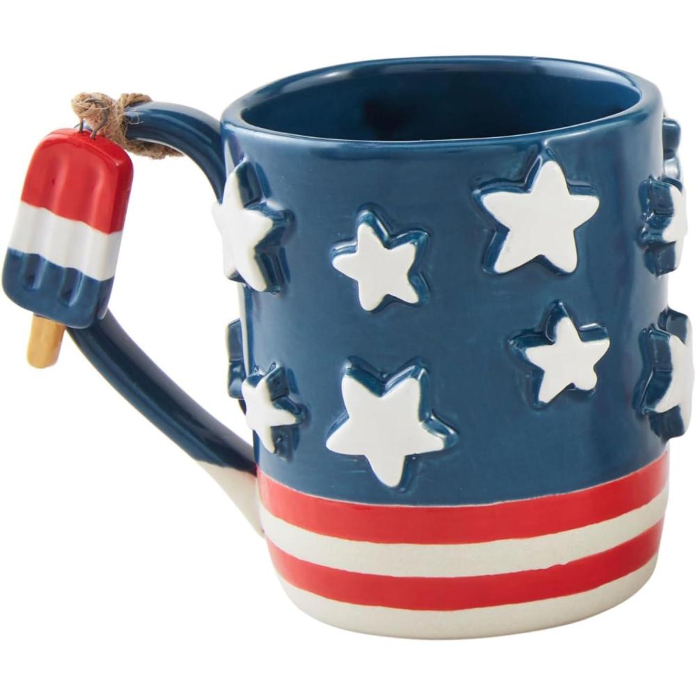 imageMud Pie Stars Americana Mug Set 15 oz