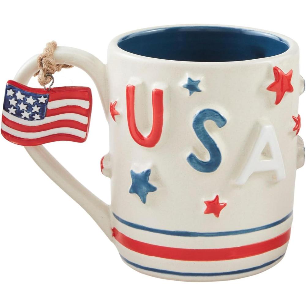 imageMud Pie Usa Americana Mug Set 15 oz