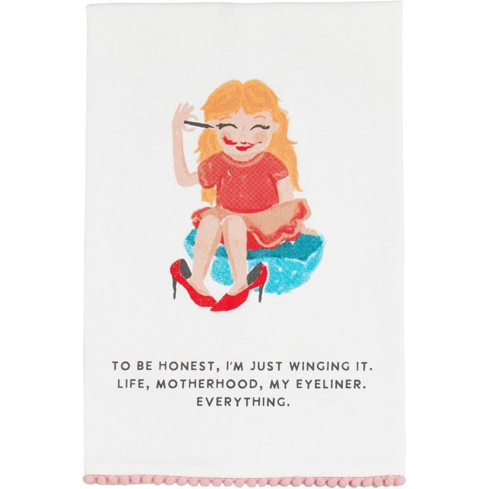 imageMud Pie to Be Honest Funny Mom Towel 26quot x 16 12quot