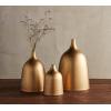 Mud Pie Nesting Metal Vase Set, 15.75′ x 10.5