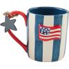 Mud Pie Americana Mug Set, 15 oz, Flag