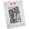 Mud Pie Rectangle Acrylic Bow Frame; 9″ x 7″