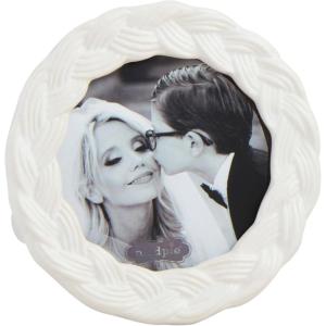 Mud Pie Circle Woven Ceramic Frame