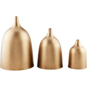 Mud Pie Nesting Metal Vase Set, 15.75′ x 10.5