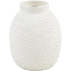Mud Pie Short Pressed Textured Vase; 8″ x 9″ Dia