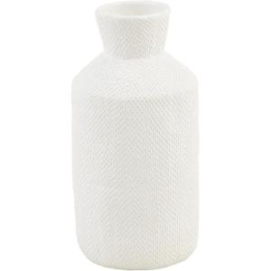 Mud Pie Tall Pressed Textured Vase; 11 1/2″ x 4 1/2″