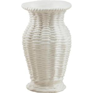 Mud Pie Woven Ceramic Vase, Bud, 5.5″ x 3.25