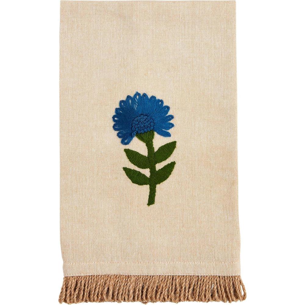 imageMud Pie Single Floral Embroidery Towel 21quot x 14quot