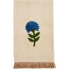 Mud Pie Single Floral Embroidery Towel; 21″ x 14″