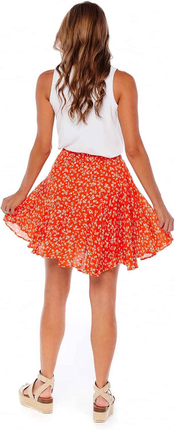 imageMud Pie Kai Womens Flounce SkirtRed
