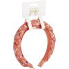 Mud Pie Braided Floral Headband(Coral)