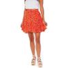 Mud Pie Kai Women’s Flounce Skirt(Red)
