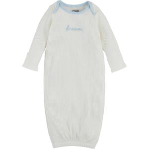 Mud Pie baby-boys Children’s Boy Chainstitch Gown(Ivory)