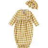 Mud Pie baby-girls Long Sleeves(Mustard Gingham)