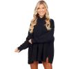 Mud Pie Women Freddie Ribbed Sweater(Black)