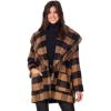 Mud Pie womens Mud Pie Women Hartford Fringe Coat(Brown)