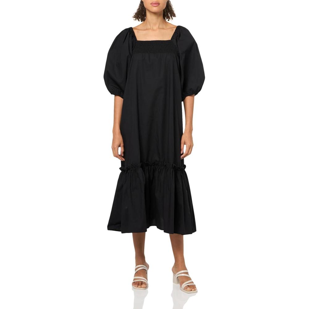 imageMud Pie Womens Women Monet Midi DressBlack